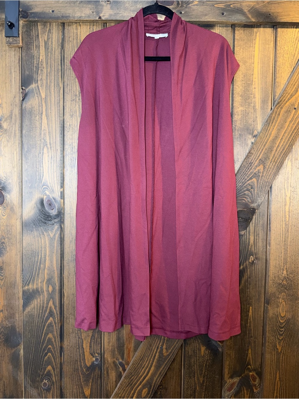 Bryn‎ Walker Sleeveless Waterfall Front Open Cardigan